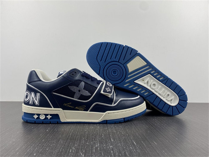 Luis Vitton Trainer Navy Mesh 1A9DEG